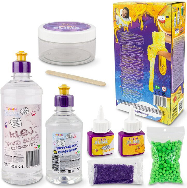 Zestaw kreatywny Tuban Sensory Slime 6 in 1 (5901087038120) - obraz 2