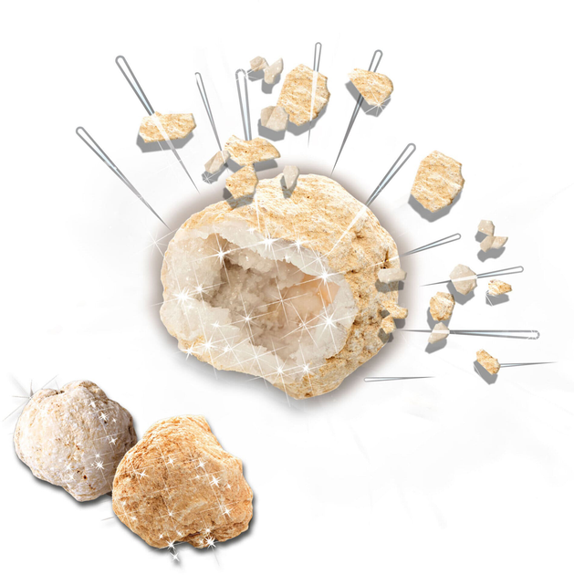 Експериментальний набір Ses Creative Explore Break open geodes (8710341250799) - зображення 3