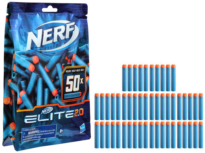 Набір дротиків для бластера Nerf Elite 2.0 50 шт (5010993747580) - зображення 3