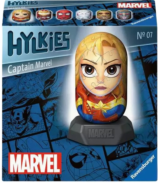 3D-пазл Ravensburger Hylkies Marvel Капітан Марвел (4005555011569) - зображення 1