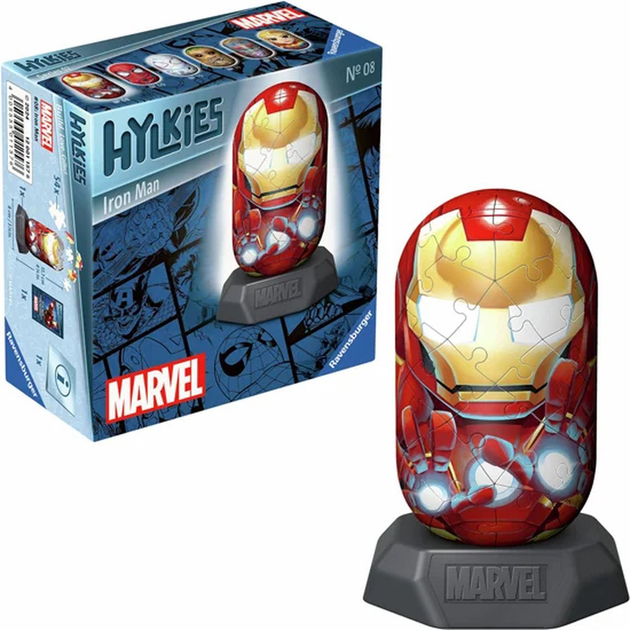 3D-пазл Ravensburger Hylkies Marvel Залізна людина (4005555011576) - зображення 2