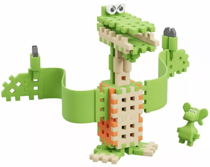 Klocki konstrukcyjne Marioinex Mini Waffle Smok Diplodok i Pterodaktyl 60 szt (5903033906163) - obraz 3