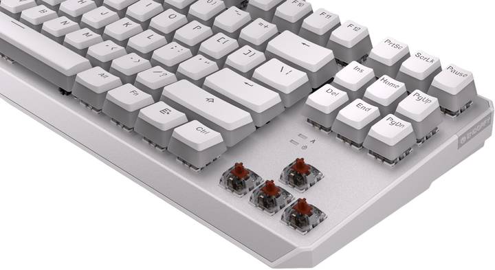 Klawiatura przewodowa Endorfy Thock TKL Pud Kailh Brown USB Onyx White (EY5A008) - obraz 9