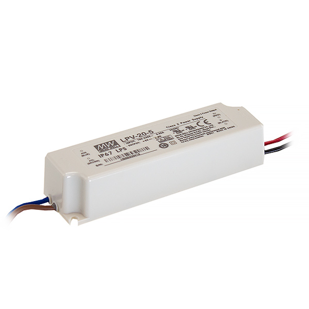 Блок питания 20W MEANWELL LPV-20-24 IP67 - изображение 1