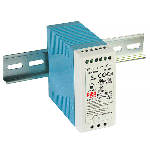 Блок питания 40W MEANWELL MDR-40-24 IP31 - изображение 1