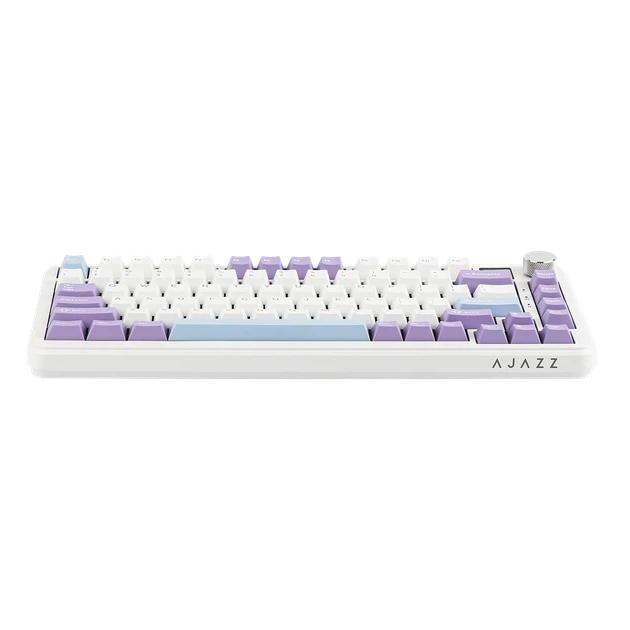 Ігрова механічна клавіатура AJAZZ AK820 MAX: Hot-Swap, Gasket Mount, RGB, 3 режими для геймерів Магнітна White-Purple - зображення 10