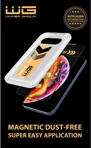 Захисне скло Winner Group Tempered glass with applicator для Apple iPhone 16 Pro Max (8591194124389) - зображення 2