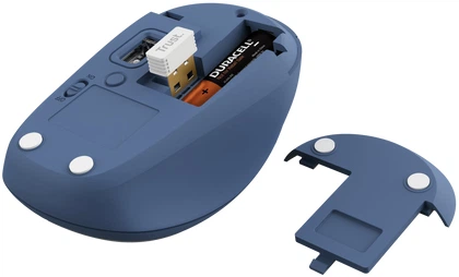 Миша Trust Yvi+ Multi-Device Wireless/Bluetooth Blue (TR25455) - зображення 4