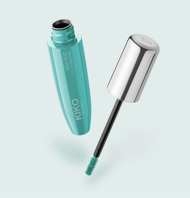 Туш цветная Kiko Milano Maxi mod colour mascara (06 Turquoise) - Фото 1 Туш цветная Kiko Milano Maxi mod colour mascara (06 Turquoise) - изображение 1