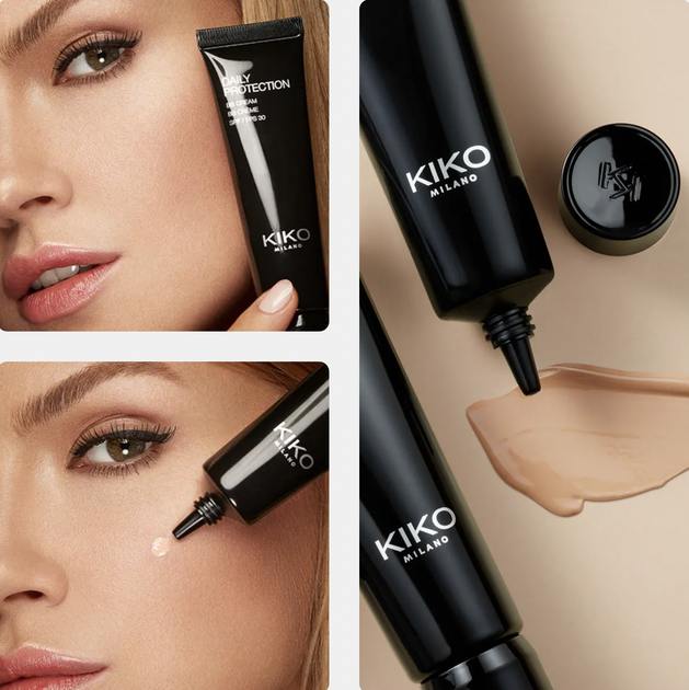 Тональный ВВ-крем Kiko Milano Daily Protection Bb Cream Spf 30 (01 Ivory) - изображение 3