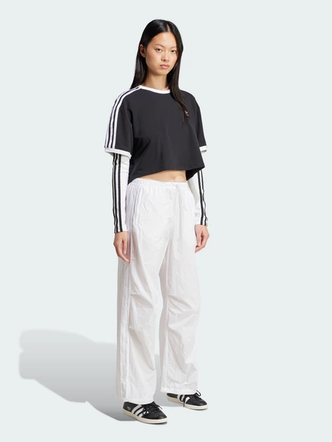 Футболка хлопковая оверсайз женская Adidas Originals 3S Loose Crop
