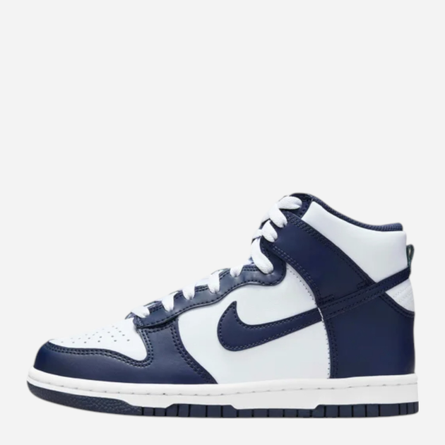 Sneakersy młodzieżowe chłopięce za kostkę Nike Dunk High DB2179-008 37.5 (5Y US) Białe (196975926299) - obraz 1