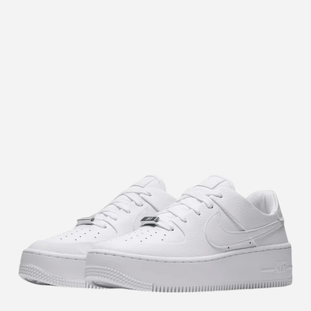 Sneakersy damskie na platformie Nike Air Force 1 Sage Low AR5339-100 37.5 (6.5US) Białe (191887656197) - obraz 2