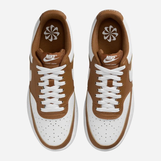 Жіночі кеди низькі Nike Court Vision Low Next Nature DH3158-200 39 (8US) Коричневі (197600126749) - зображення 4
