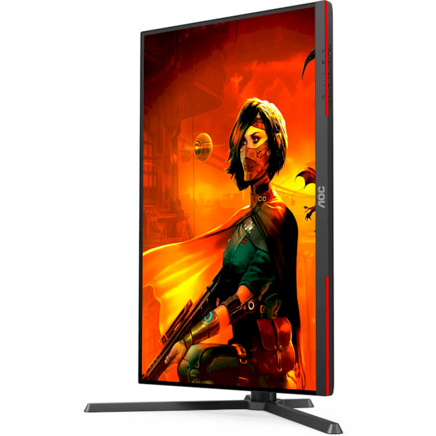 Монитор 27" AOC IPS, 3840x2160, 160Гц, Pivot Black-Red (U27G3X/BK) - изображение 7