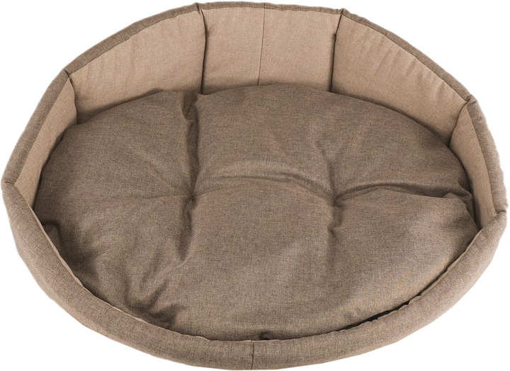 Legowisko dla psów i kotów FX Home Owalne M 60x50x18 cm Brown (2820000014658) - obraz 4