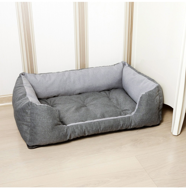 Лежак для кішок і собак FX home Diplomat M 60х40х18 см Сірий (2820000013422) - зображення 7