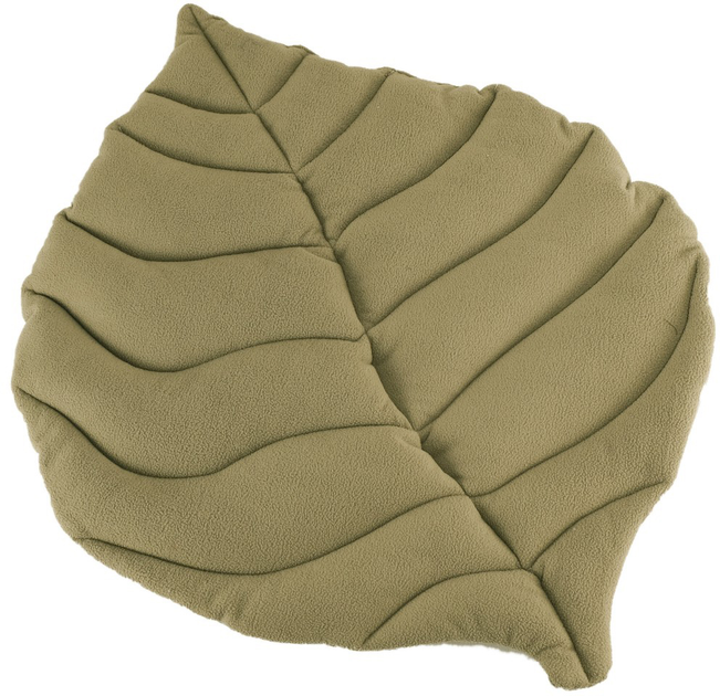 Legowisko FX home Leaf 80 x 65 x 7 cm Khaki (2820000014641) - obraz 1