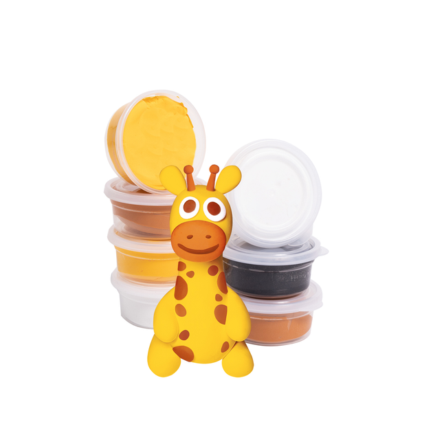 Набір пластиліну BERGER Kids Clay Тварини 18 баночок 270 г (8596165040194) - зображення 6