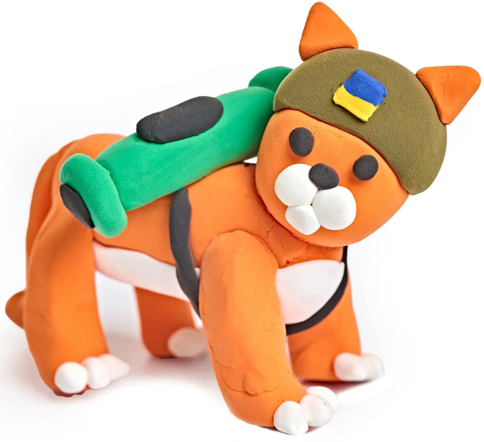Набір пластиліну BERGER Kids Clay Army 18 баночок 270 г (8596165040316) - зображення 7