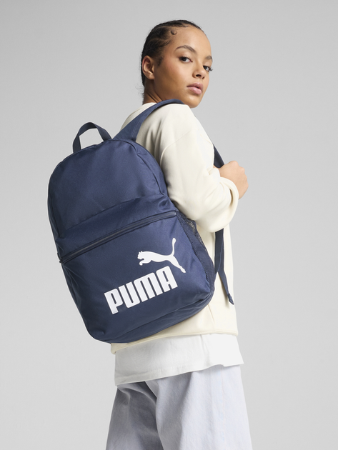 Plecak 22L sportowy materialowy A4 Puma Phase Backpack 09116402 Niebieski (4067984174970) - obraz 2