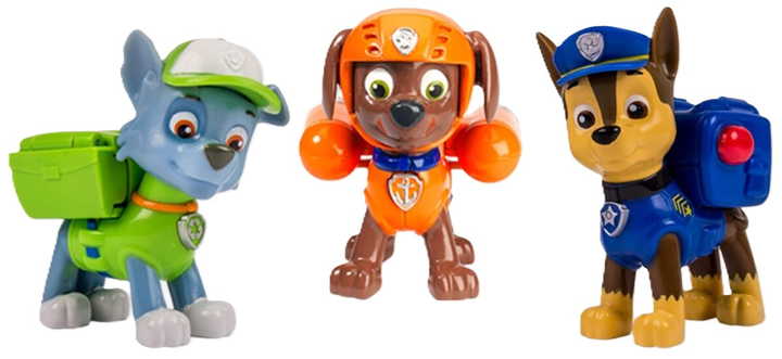 Zestaw figurek Spin Master Paw Patrol Rocky + Zuma + Chase (778988093962) - obraz 2