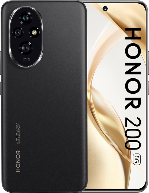 Мобільний телефон Honor 200 8/256GB Midnight Black (5109BGRK) - зображення 1