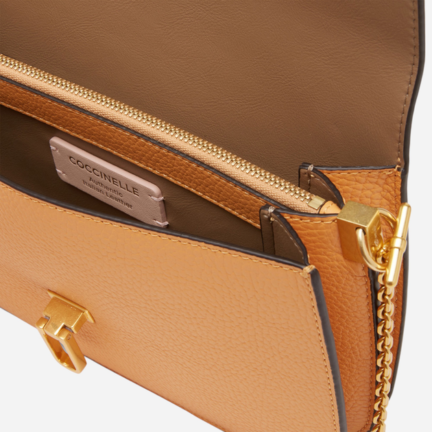 Torebka crossbody damska skórzana Coccinelle E1-LF6-12-01-01-J05 Pomarańczowa (800070307204) - obraz 4