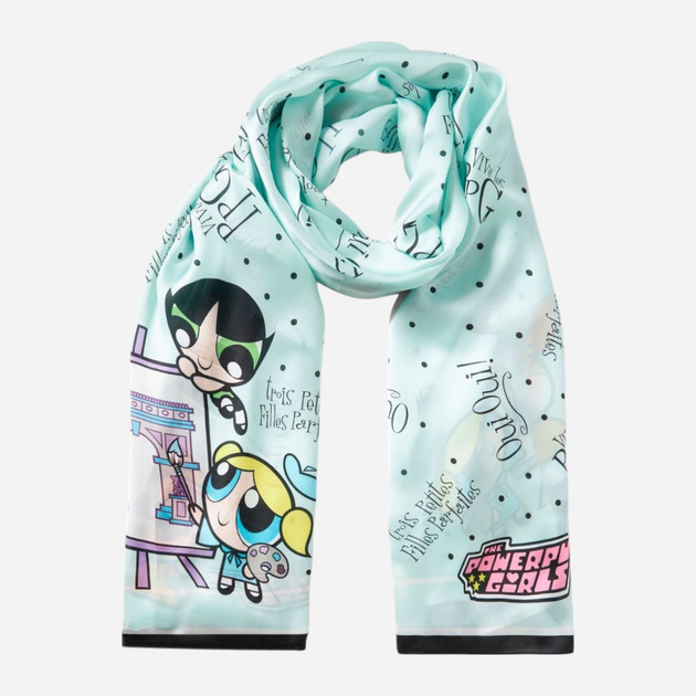 Chusta damska Braccialini Foulard PPGFR03-XX-204 Jasnoturkusowa (800070320174) - obraz 2