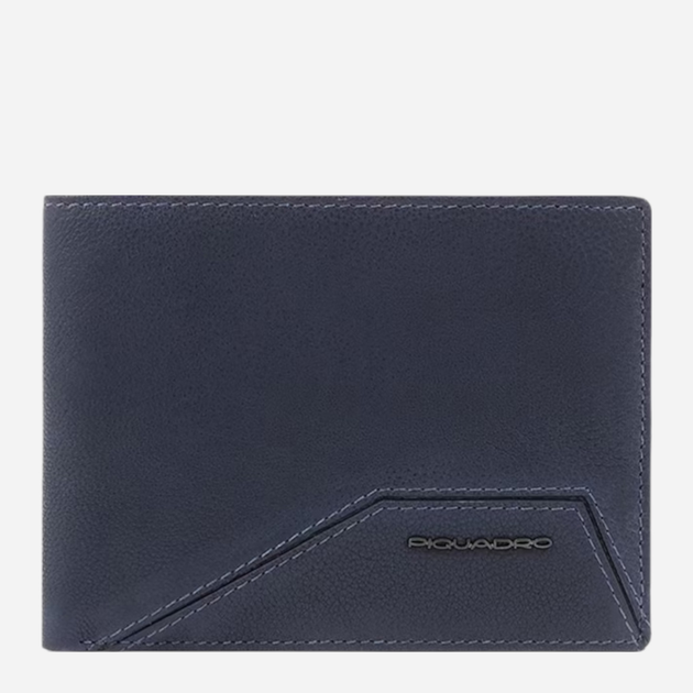 Portfel męski skórzany Piquadro PU257W118R/BLU Granatowy (800070308284) - obraz 1