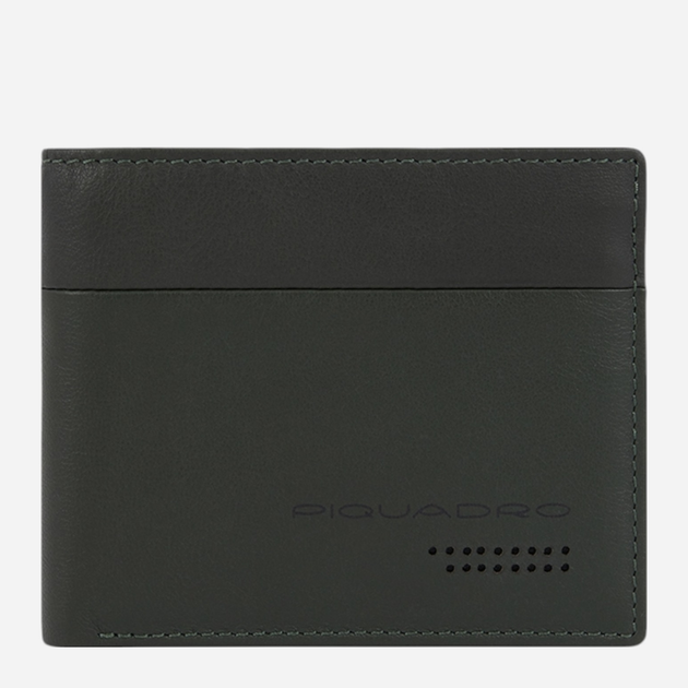Портмоне чоловіче шкіряне Piquadro PU3891UB00R/VE8 Зелене (800070308298) - зображення 1