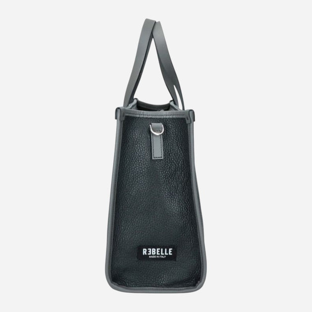 Сумка шопер жіноча з натуральної шкіри Rebelle Astra Medium REB0049P0001-0001 Чорна (800070330705) - зображення 3