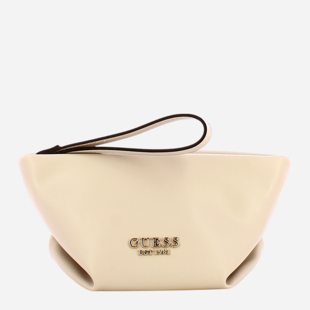 Косметичка жіноча Guess Eco Evaine TWEV9535005-STO Бежева (800070334926) - зображення 1