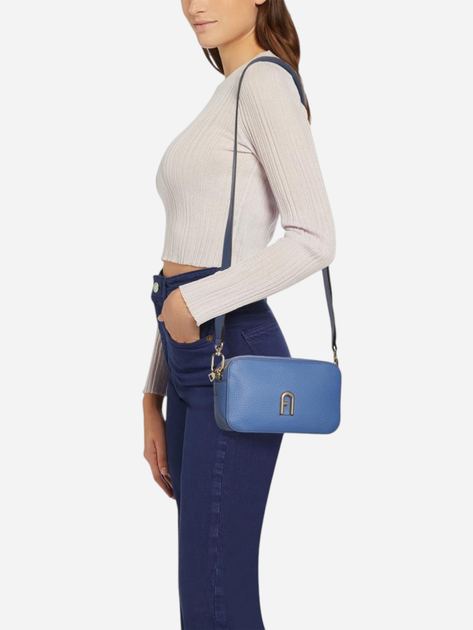 Torebka crossbody damska skórzana Furla Primula Mini WB00667BX06131246S9035 Ciemnogranatowa (800070306834) - obraz 5