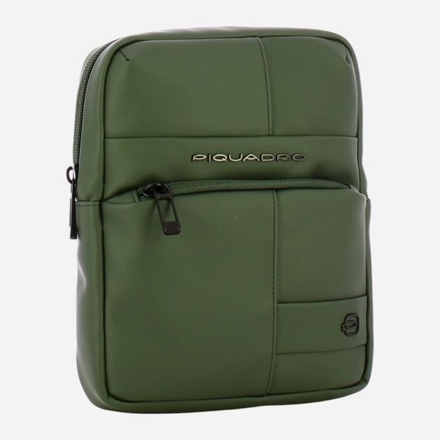 Сумка планшет чоловіча маленька Piquadro CA3084W129W/VE Зелена (800070332029) - зображення 3