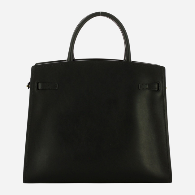 Сумка шопер жіноча з натуральної шкіри Guess Cristina HWCRCAL2206-BLA Чорна (800070289888) - зображення 2