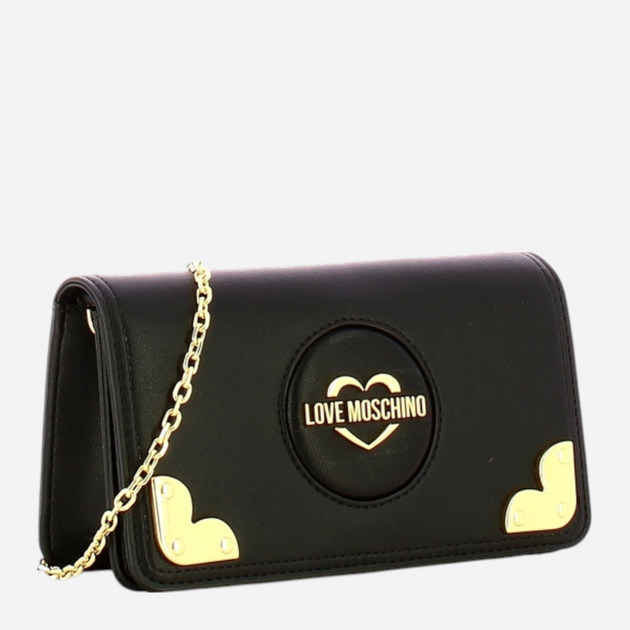 Сумка клатч жіноча Love Moschino Pu JC5619PP1ILR0000 Чорна (800070318005) - зображення 3