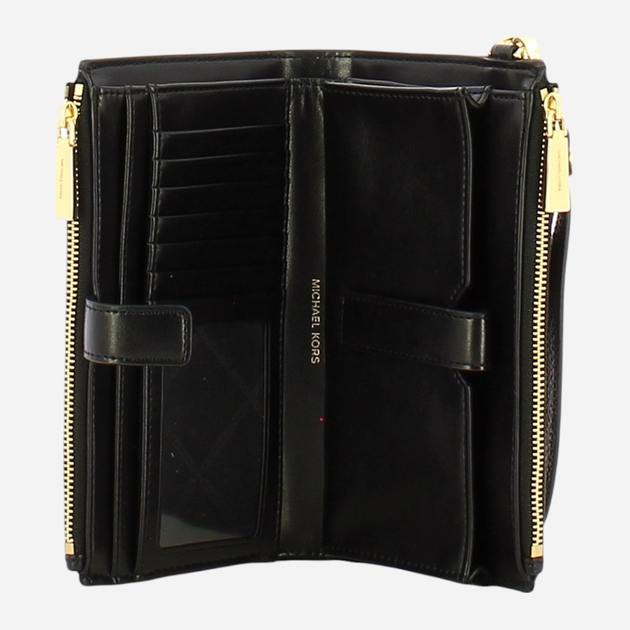 Гаманець жіночий шкіряний Michael Kors 34F9GAFW4L-001 Чорний (800070270951) - зображення 3