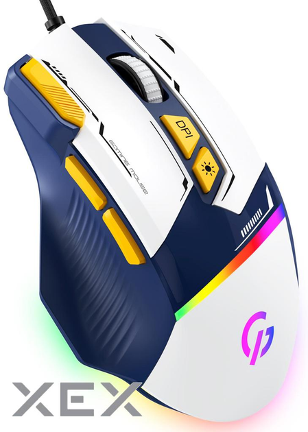 Миша GamePro GM300BL Blue-White - зображення 2