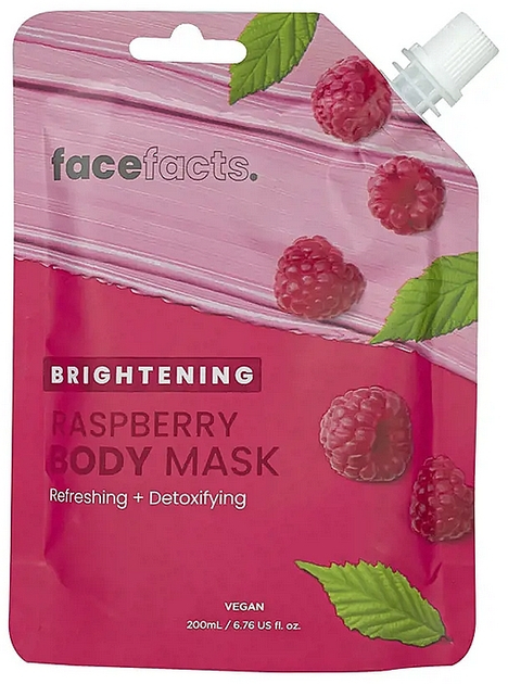 Осветляющая малиновая маска для тела - Face Facts Brightening Raspberry Body Mask 200ml (1123273-1499070-2) - изображение 1