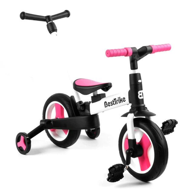 Велосипед-трансформер Best Trike 55475 (1) колеса PU 10'', родительская ручка, съемные педали - Фото 1 Велосипед-трансформер Best Trike 55475 (1) колеса PU 10'', родительская ручка, съемные педали - изображение 1