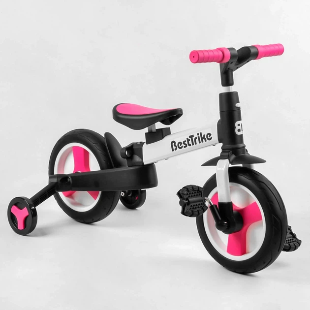 Велосипед-трансформер Best Trike 55475 (1) колеса PU 10'', родительская ручка, съемные педали - Фото 5 Велосипед-трансформер Best Trike 55475 (1) колеса PU 10'', родительская ручка, съемные педали - изображение 5
