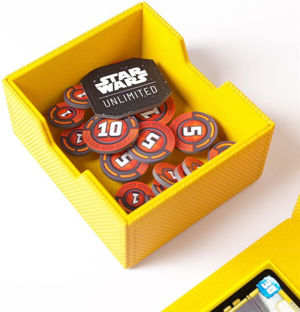 Premium pudełko Gamegenic Star Wars Unlimited na 60 kart do gry Żółte (4251715413821) - obraz 14