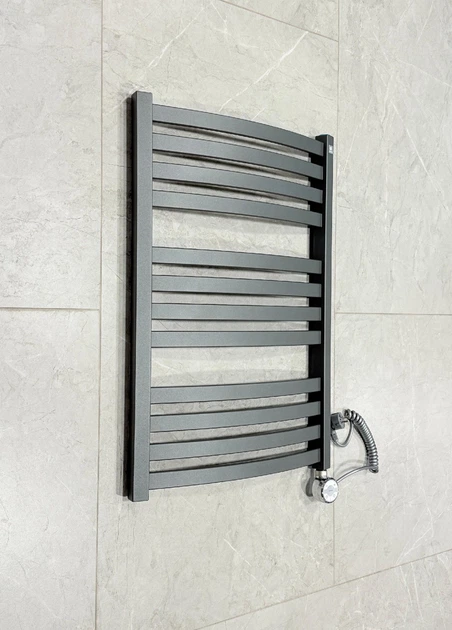 Рушникосушка електрична Terma D01 710х500, тен MOA, колір Metallic Grey - Фото 2 Рушникосушка електрична Terma D01 710х500, тен MOA, колір Metallic Grey - зображення 2