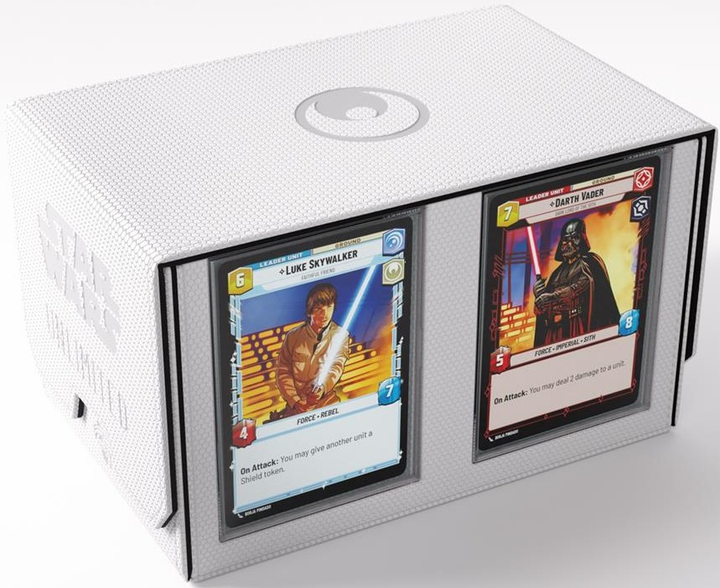 Преміальний футляр Gamegenic Star Wars Unlimited для 2 колод карт White/Black (4251715413876) - зображення 9