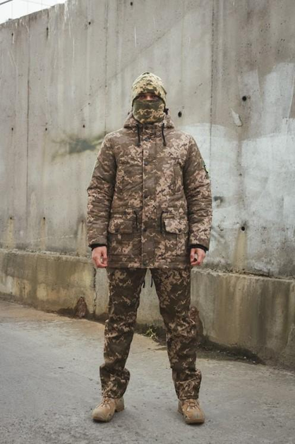 Тактичний костюм зимовий комплект утеплений куртка Парку і штани Peak Intruder 0242 2XL Піксель ( IN - 0242/01 E ) - зображення 1