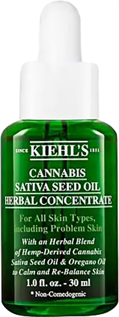 Olejek do twarzy Kiehl’s Hemp Seed Herbal Concentrate 30 ml (3605972234001) - obraz 1