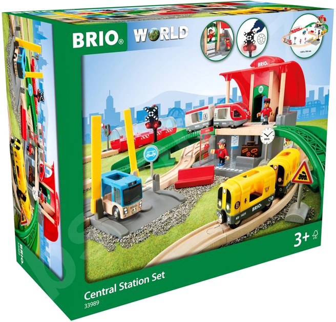 Ігровий набір Brio World Central Station (7312350339895) (955555908642844) - Уцінка - зображення 1