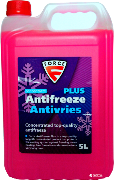 Антифриз Force Antifreeze Plus Concentrate G12 Red 5 л 175300501 низкие цены кредит оплата 