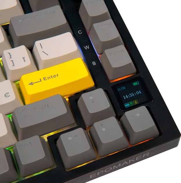 Клавіатура Epomaker Ajazz AK820 Pro Gift Switch підсвітка, чорна 299399 - зображення 4